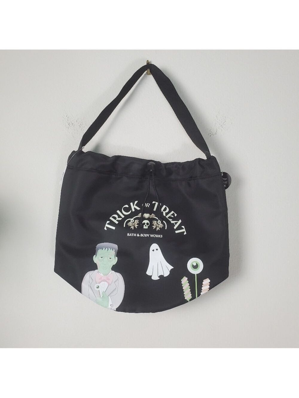 Bath and Body Works Halloween Trick or Treat Tote Bag Black